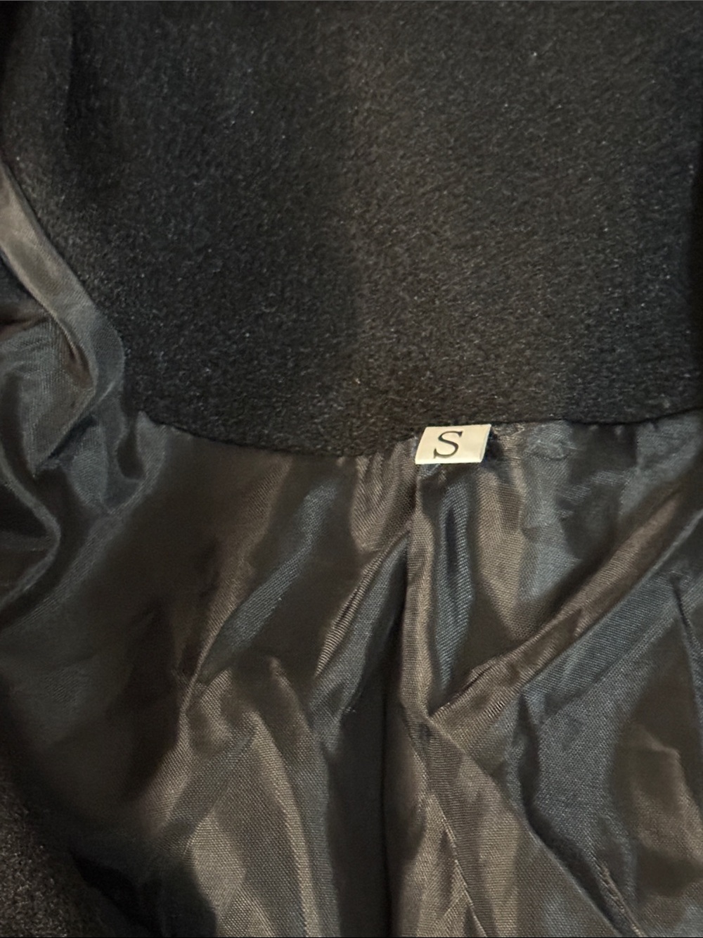 Tailored Black Women’s Single-Breasted Trench Coat - Picture 2 of 2